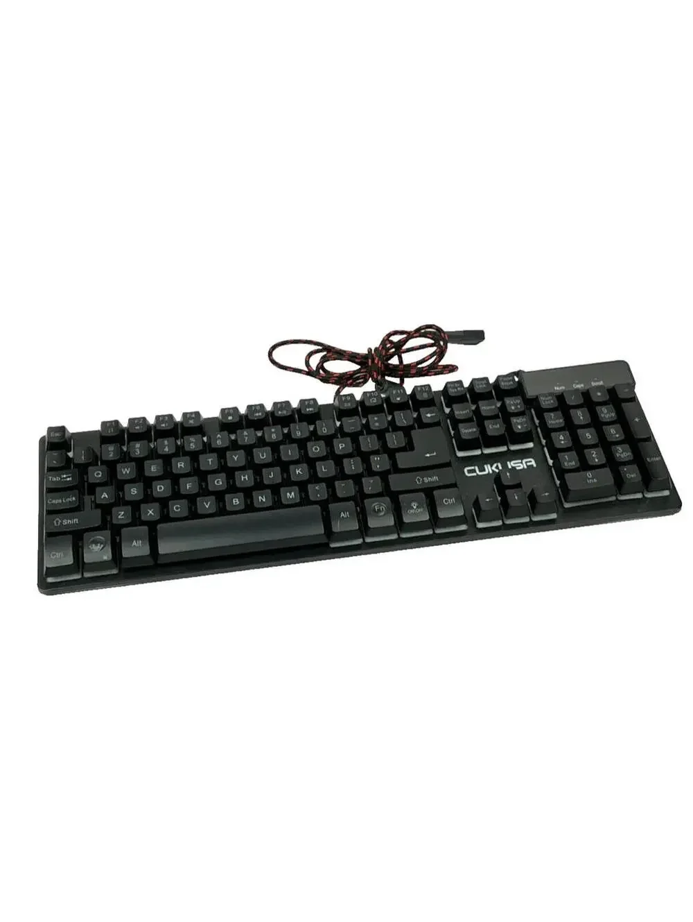 King Cukusa Rainbow Backlit 104key Gaming Keyboard Plug & Play Tested Works
